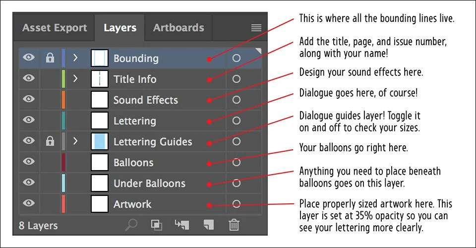 Comic Book Lettering Templates V.1 - Image 3